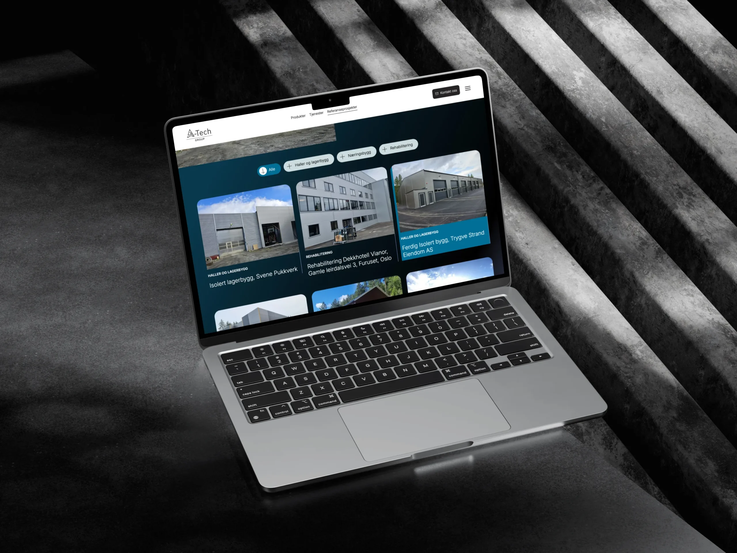 Ny responsiv nettside for A-Tech Byggmontering. Zizuz har bistått med design, utvikling og innhold.